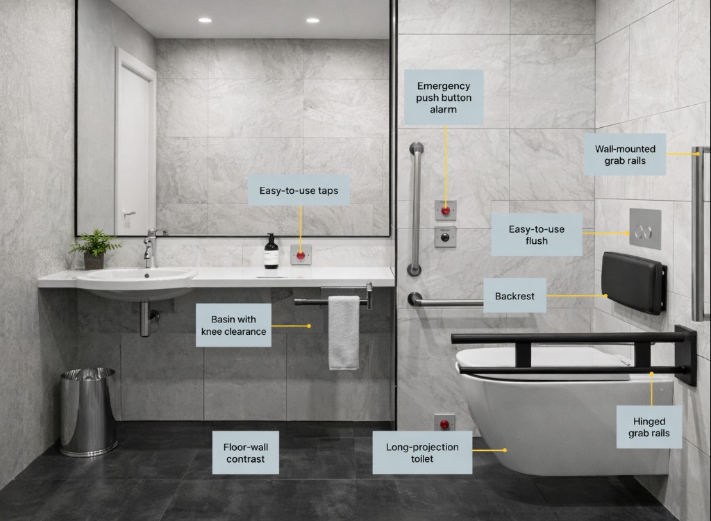 ADA Restroom Design Fundamentals Best Practices