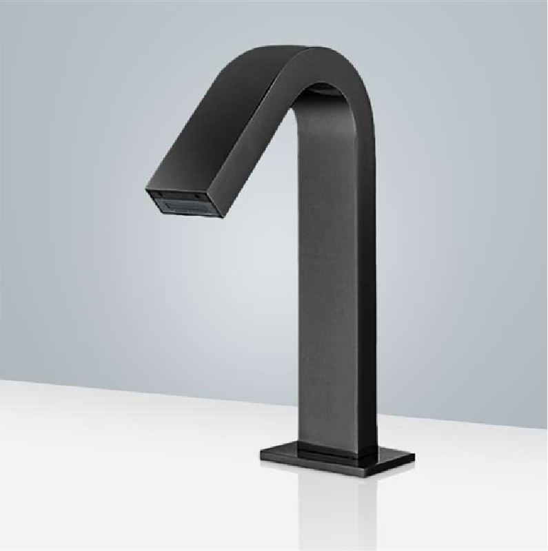 Fontana Commercial Matte Black Touchless Automatic Sensor Hands Free Faucet FS-1096MB
