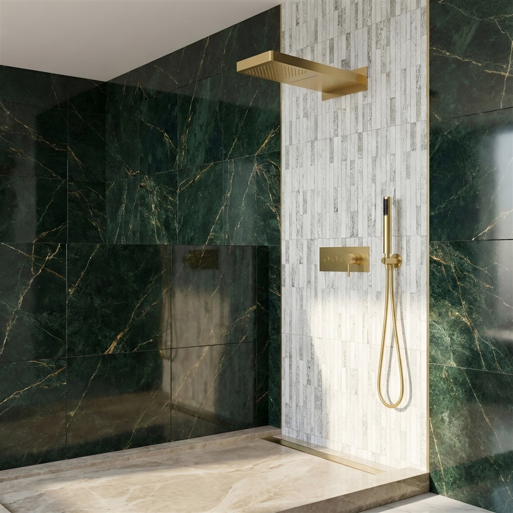 Fontana FS10676 Satin Brass Shower System